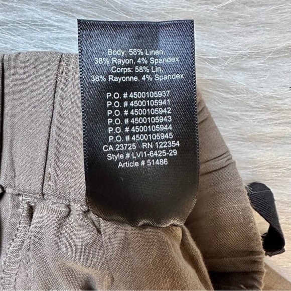 Aritzia Babaton Drawstring Linen Pants - Picture 6 of 11